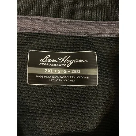 Ben Hogan Men's Performance Easy Care Solid Short Sleeve Polo Shirt Size 2XL - Picture 4 of 9